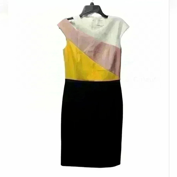NWOT Hugo Boss Colorblock dress size 4 - Picture 4 of 17